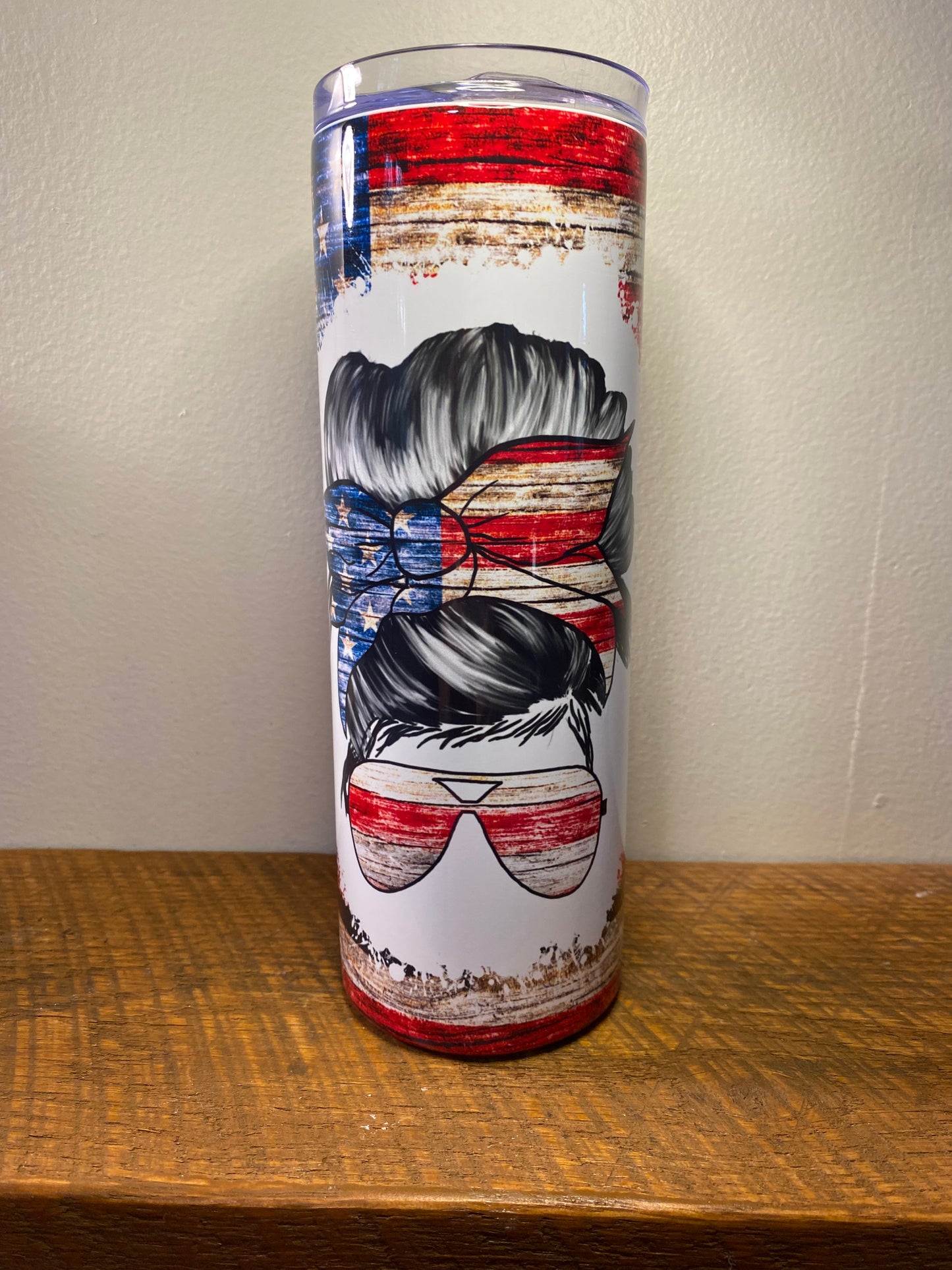 Patriotic Mom Life Tumbler