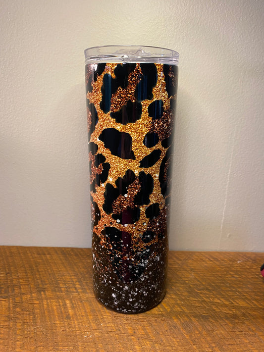 Cheetah Sparkle Tumbler